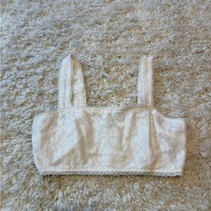 American Eagle Outfitters White Lace Top